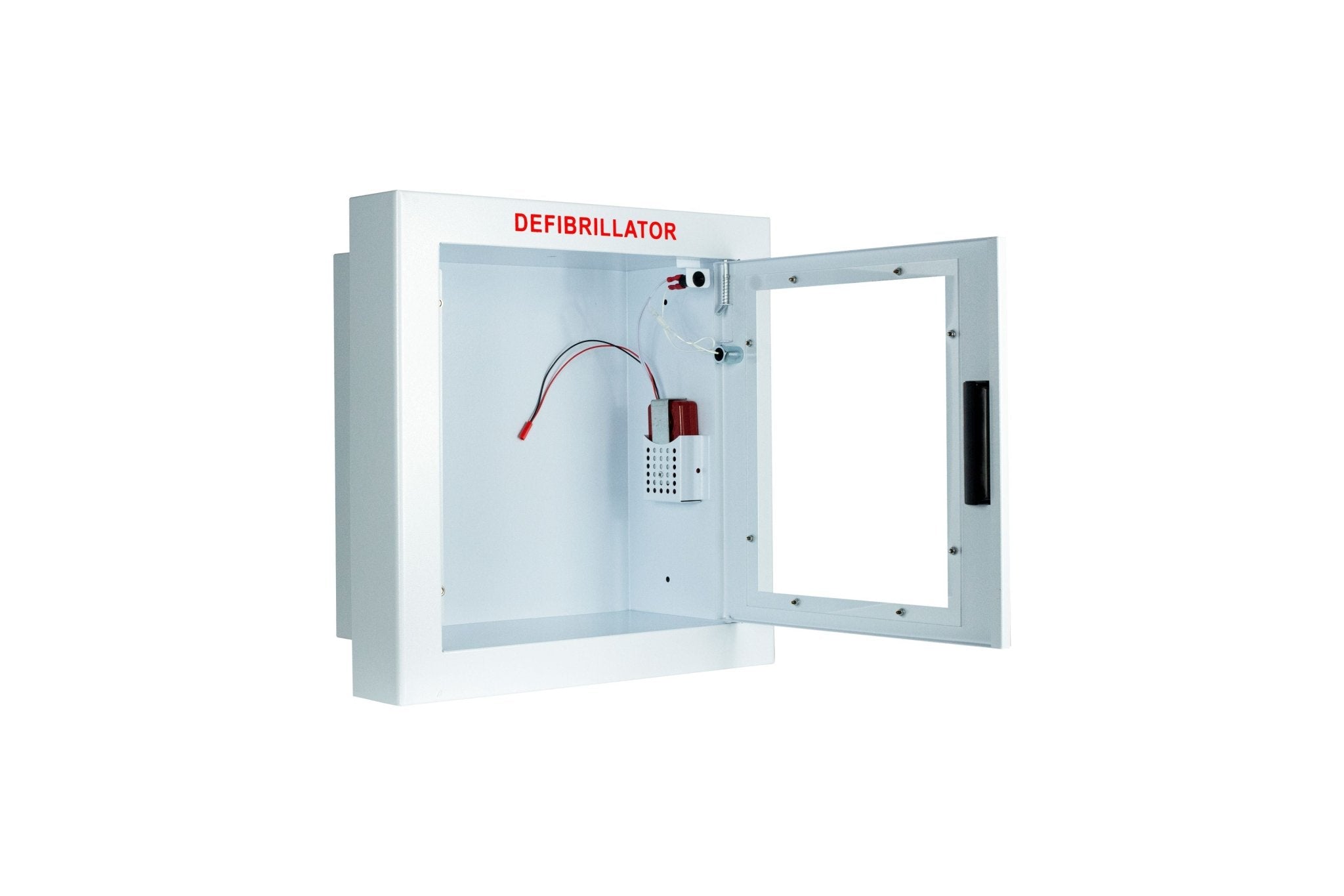 Semi-Recessed Large Cabinet with Alarm & Strobe