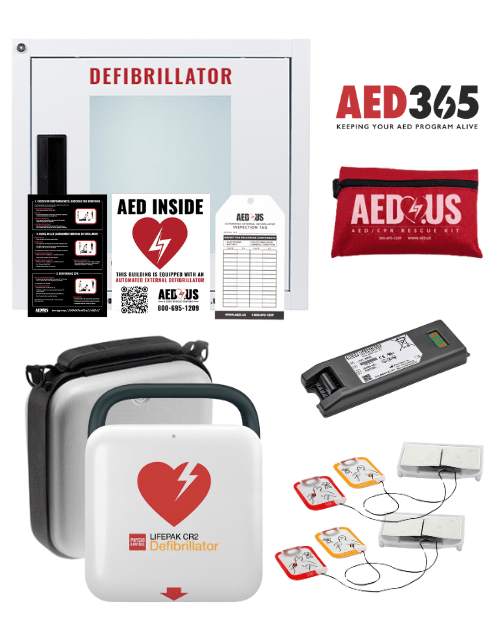 Physio-Control LIFEPAK CR2 AED All You Need Value Package