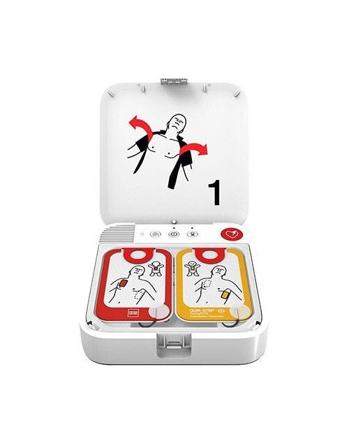 LIFEPAK CR2 AED - lid open