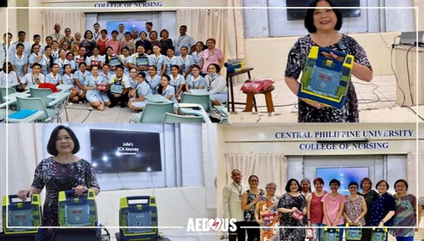 Students and staff of Central Philippine University College of Nursing