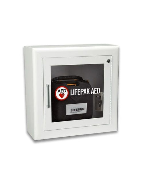 Physio-Control AED Wall Cabinet with Alarm (White) | AED.US