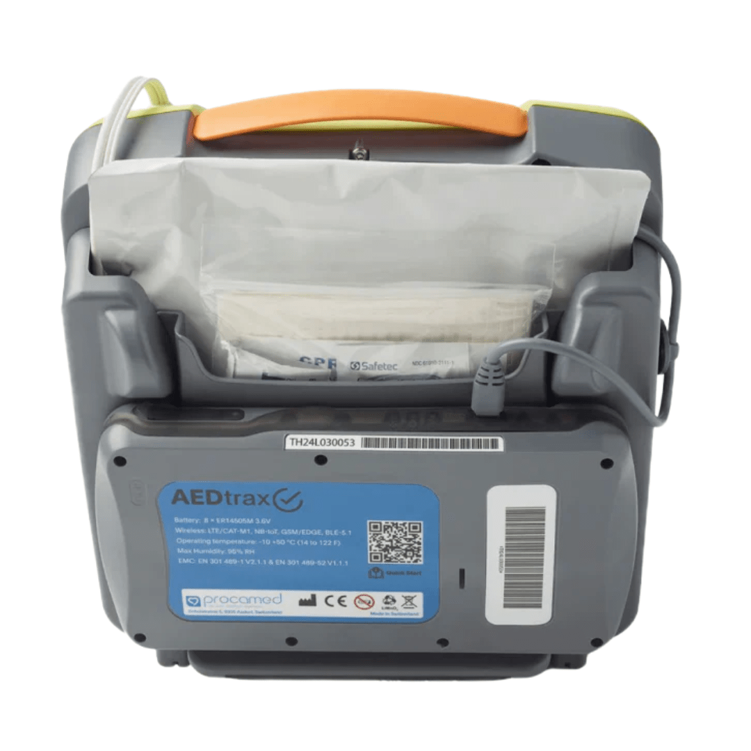 ZOLL AEDtrax monitoring device mounted on ZOLL AED 3 backside - AED.US