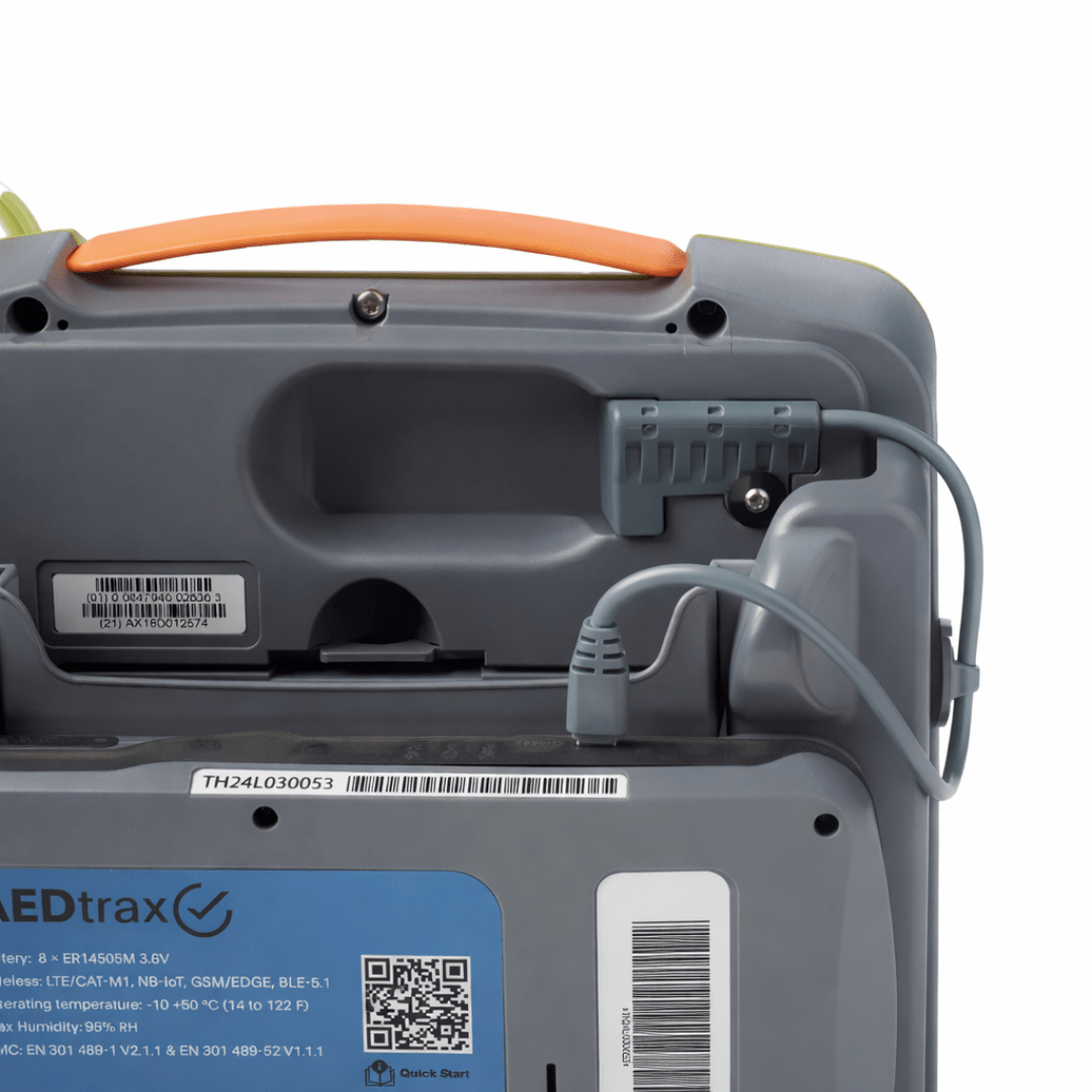 ZOLL AEDtrax close up view connected to AED 3 - AED.US
