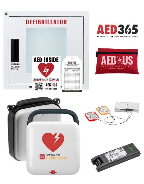 Physio-Control LIFEPAK CR2 AED Small Business Value Package - Cellular Connectivity