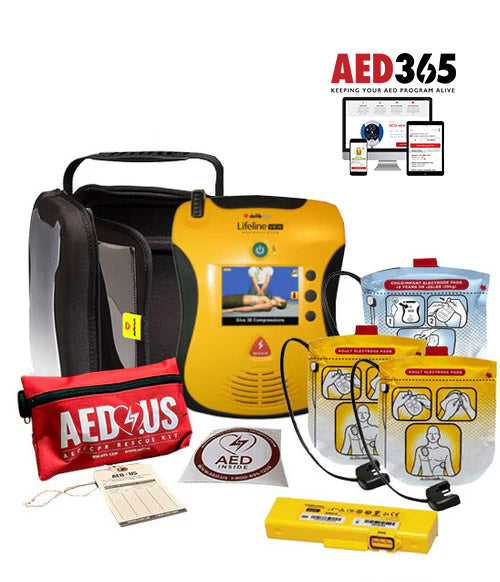 Defibtech Lifeline VIEW/ECG AED Aviation Value Package