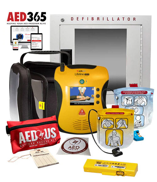 Defibtech Lifeline VIEW/ECG AED Sports & Athletics Value Package