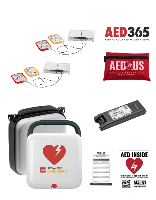 Physio-Control LIFEPAK CR2 AED First Responder Value Package | AED.us