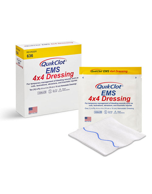 Z-Medica QuikClot® EMS 4x4 Dressing (Pack of 10)