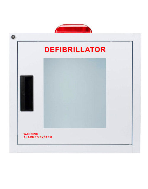 Standard Large AED Cabinet with Alarm & Strobe - front