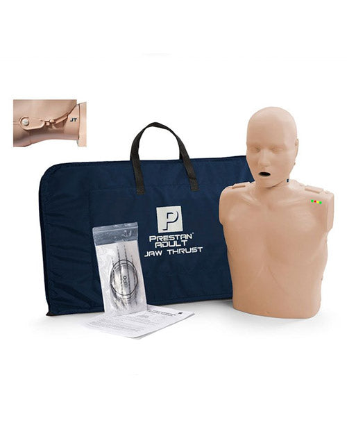 Prestan Adult Jaw Thrust Manikin, Medium Skin, w/CPR Feedback Monitor