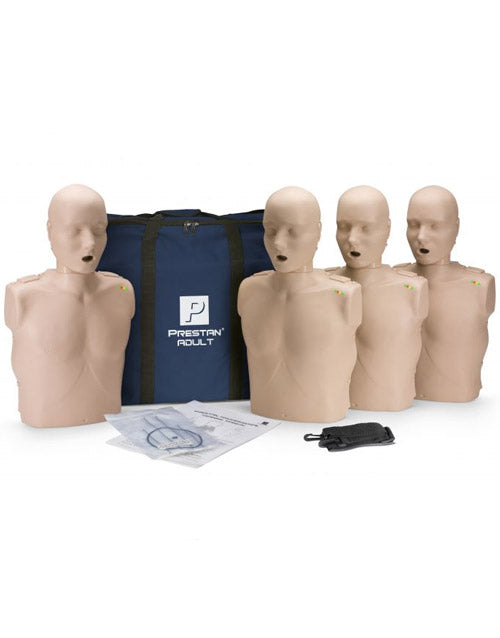 Prestan Adult Manikin 4-Pack, Medium Skin, w/CPR Feedback Monitor