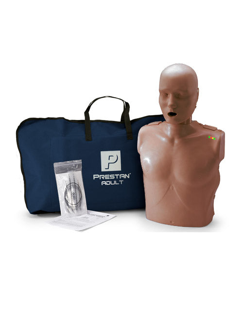 PRESTAN Adult Manikin w/ CPR Monitor - Dark Skin Tone (Single)