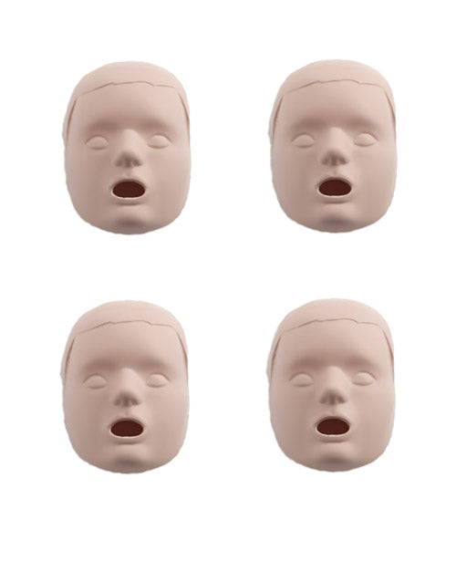 PRESTAN Professional Child Light Skin Manikin Replacement Face Skins (4-pack)