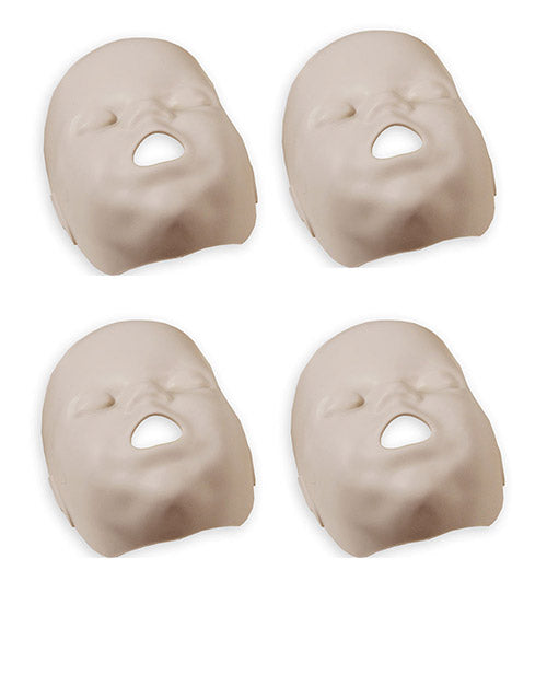 PRESTAN Professional Infant Medium Skin Manikin Face Skins - Pack of 4