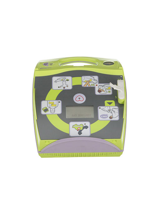 ZOLL AED Plus open lid back side