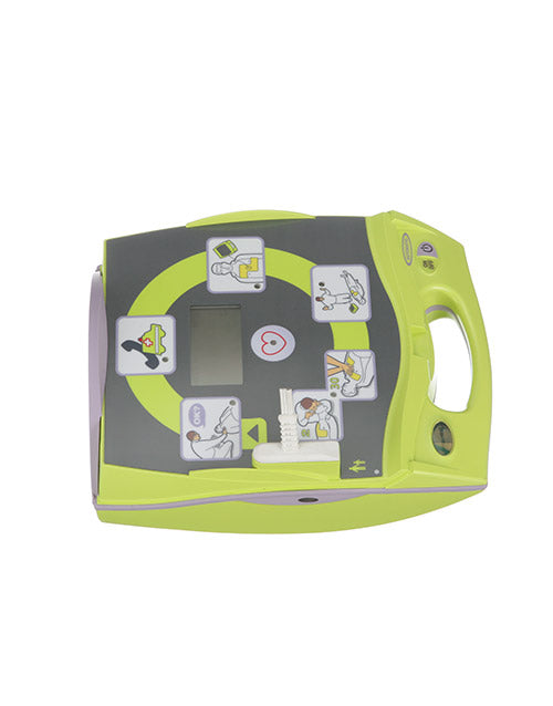 ZOLL AED Plus open lid left side