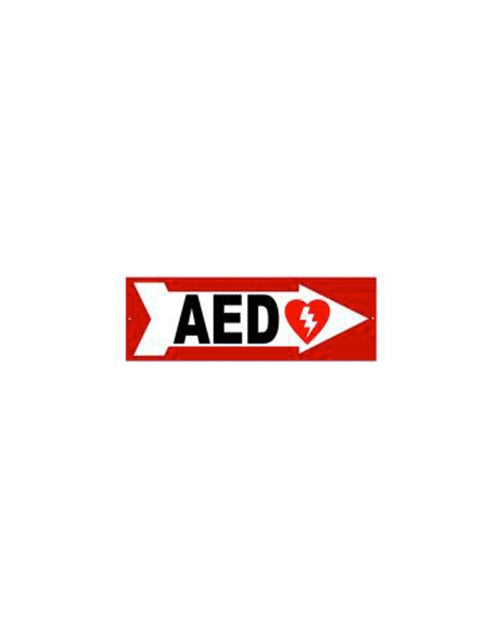 DEFIBTECH AED SIGN – RIGHT ARROW