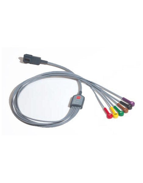 Stryker Physio-Control Lifepak 12/15 6-Wire Pre-Cordial ECG Patient Lead Cable – 11111-000022 AM