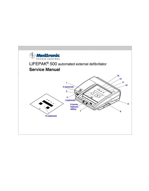 Physio-Control LIFEPAK® 500 Service Manual (CD-ROM)