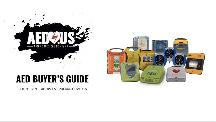AED Buyer's Guide Front Page
